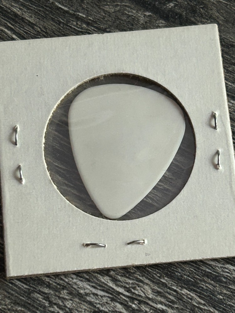 KISS Guitar Pick ACE FREHLEY Trouble Walkin White Black 1 Sided Vintage Kiss