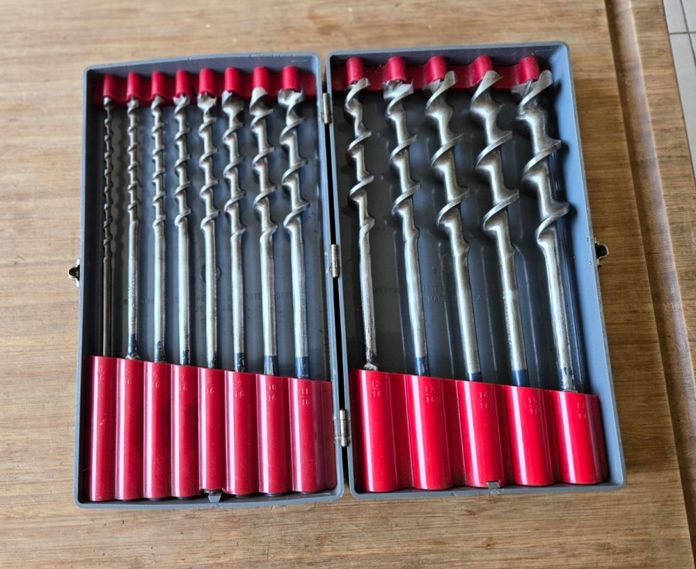 VINTAGE Craftsman Auger Bit Set 13pc Set