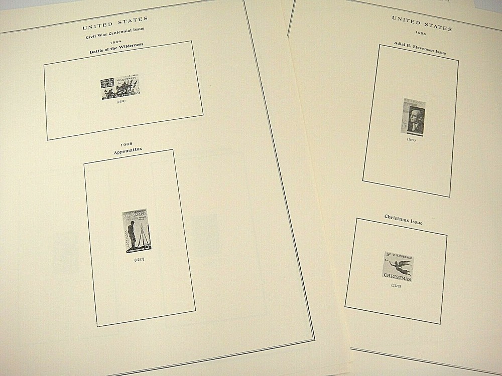 Scott 1965 U.S. Plate Block Supplement #16 Commemoratives