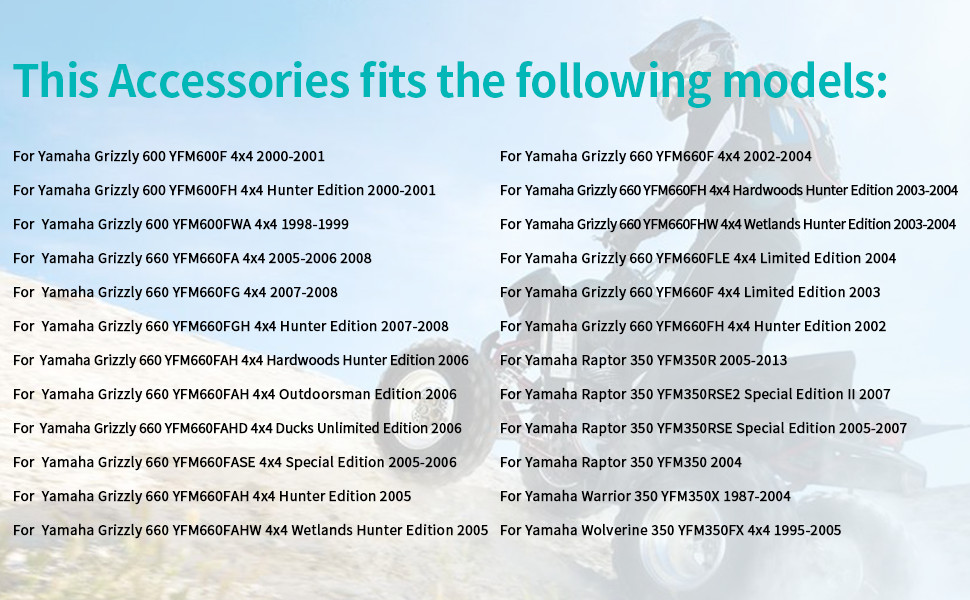 Air Filter & Cage Guide & CAP Kit For Yamaha Warrior Raptor Wolverine 350 YFM350