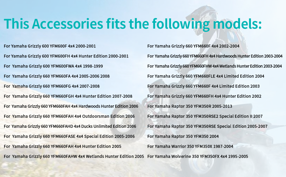 Element Air Filter Cage Guide End Cap Kit 87-04 For Yamaha Warrior 350 YFM350X