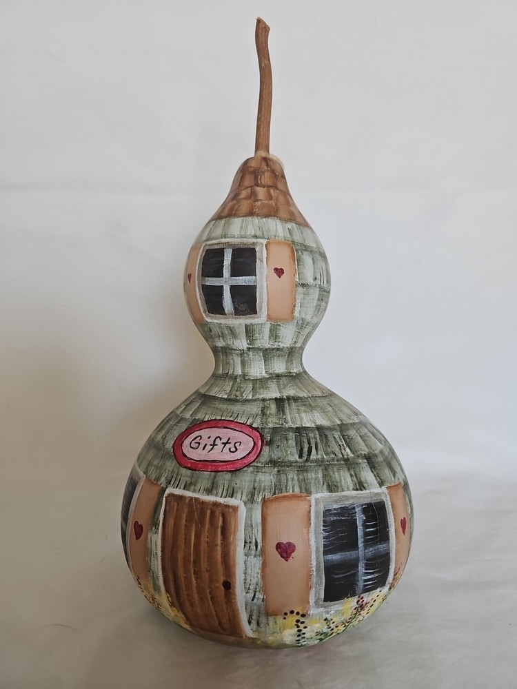 14- inch hand painted gourd