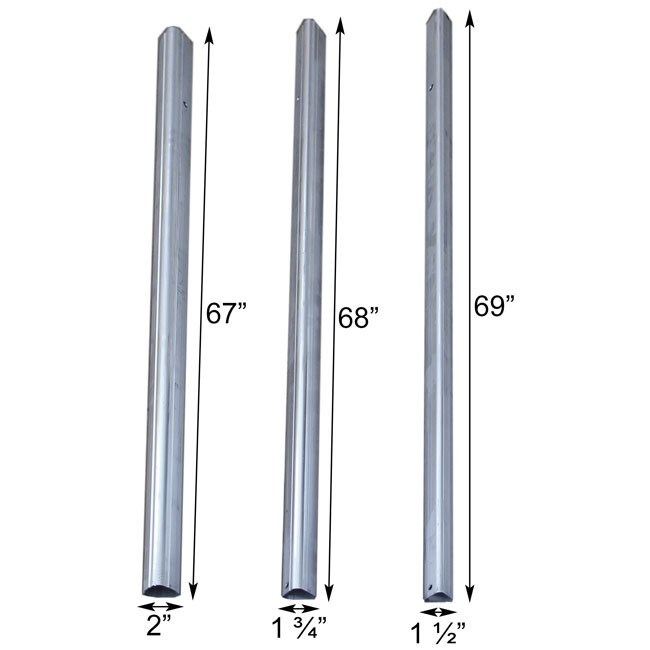 S&K Telescoping Bat House Pole with Ground Socket, 15'