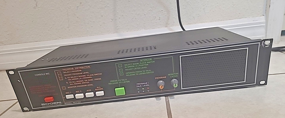 Bogen Model MCP35A Two-Way Communication Master Control Panel (see description)
