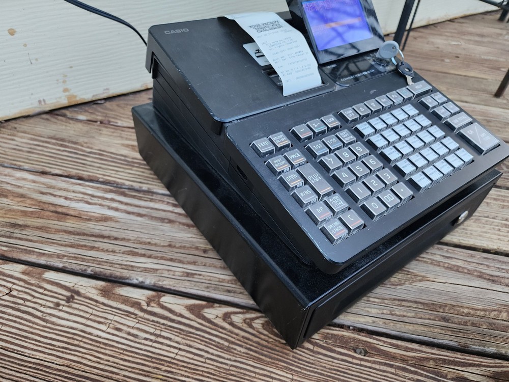 Casio SR-S820 Cash Register. Working. Operator and Programming Keys.