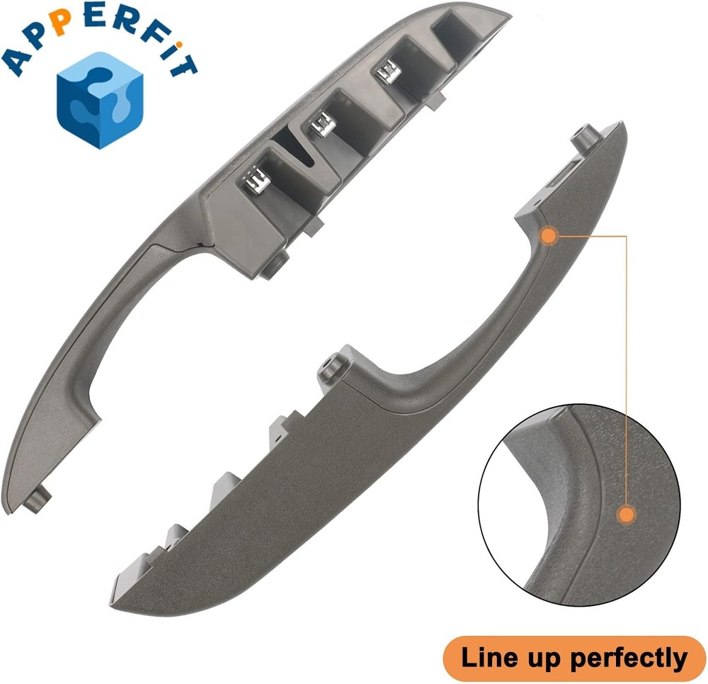Interior Door Pull Handle (Pair) Compatible with 2003-2018 Chevy Express GMC Sav