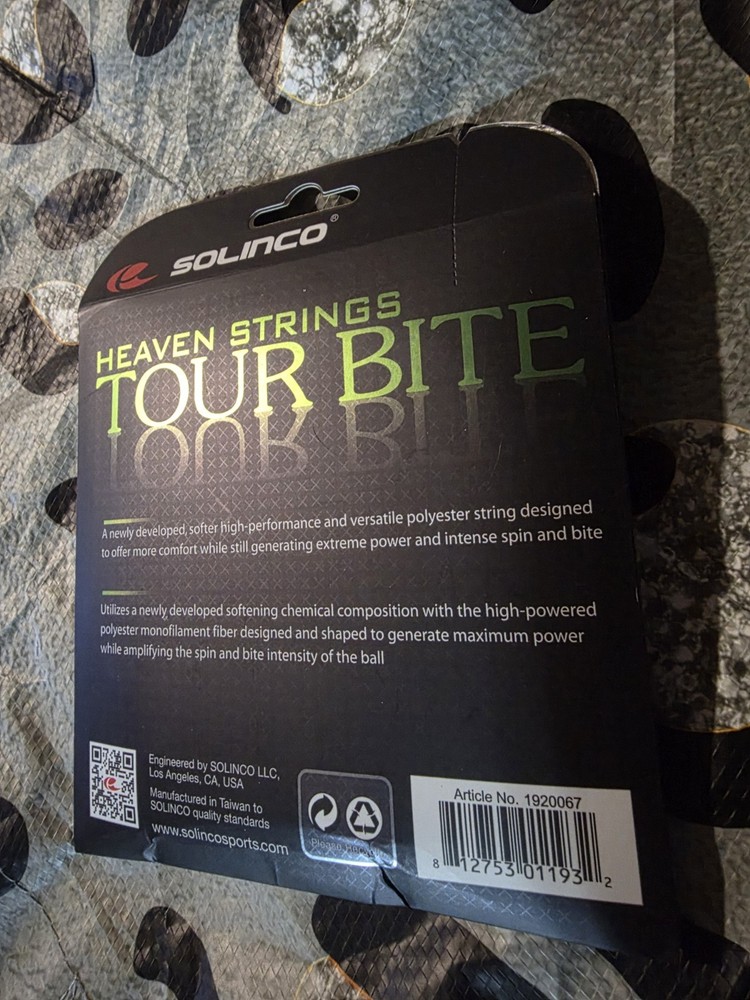 Solinco Tour Bite Soft Tennis String Set-16G-Light Silver