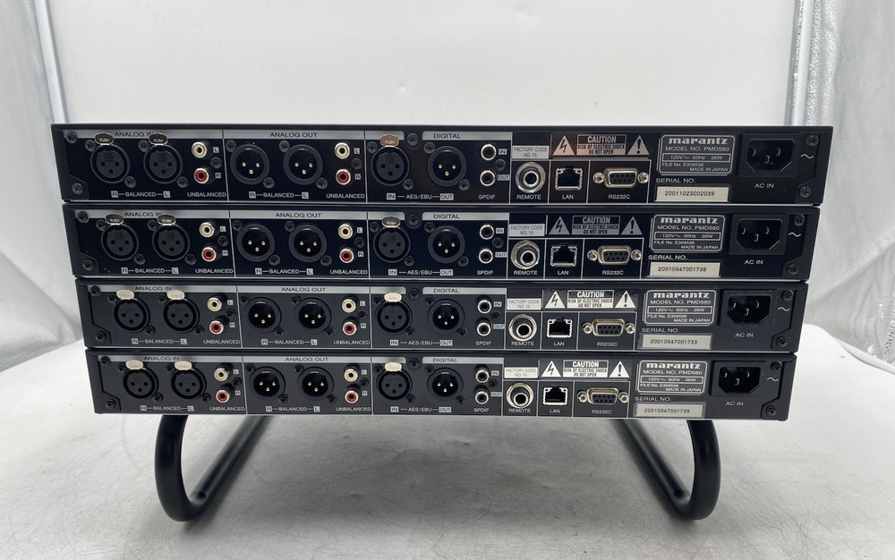 Lot of 4 Marantz PMD580 Rack-Mount CompactFlash Network Solid State Recorder