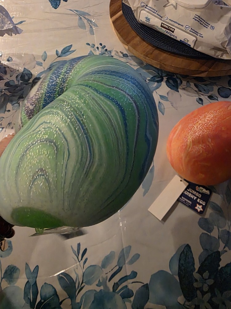 3 Jumbo Swirl Squishy Egg