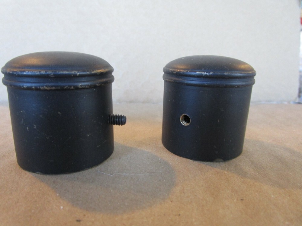 2 Williams Sonoma Home Basic bronze oiled Finial cap photo shoot sample