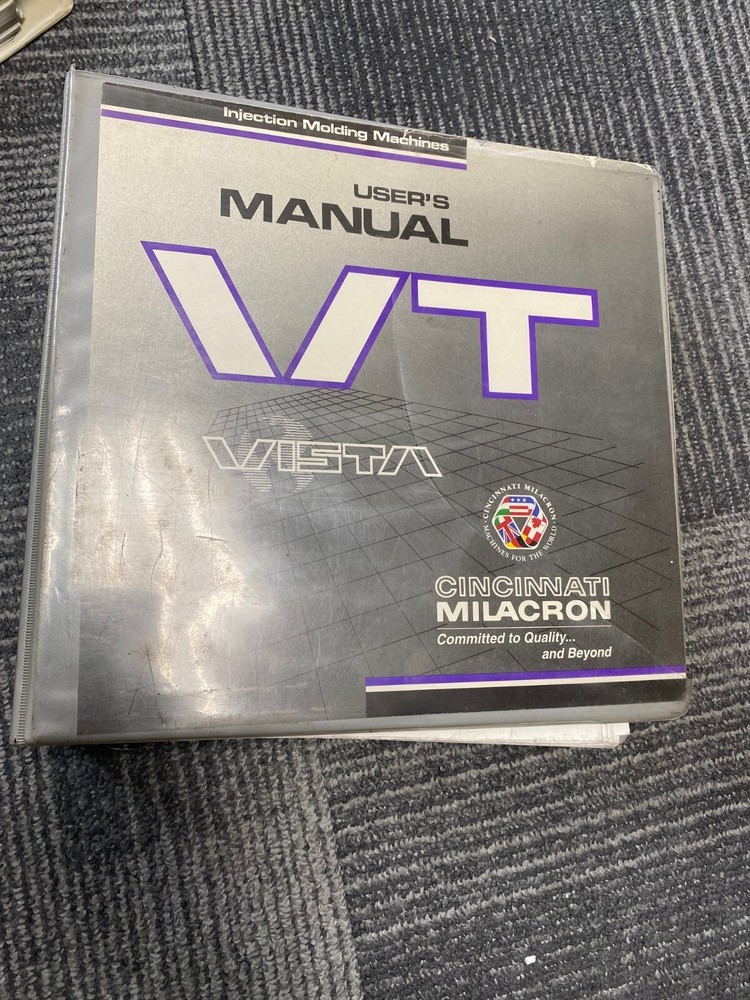 Cincinnati Milacron Vista Toggle Users Manual