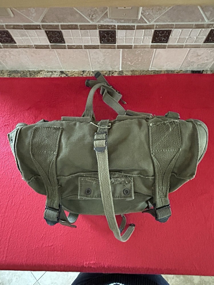 US WW2 Combat Field Upper Pack M1945 Laird Schober 1945 Dated