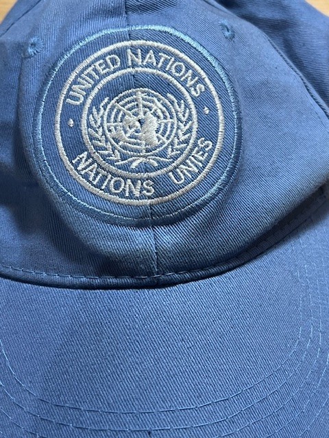 Authentic UN Peacekeepers Kit - Official Issue Cap, Armband, Neckwear - From Mis