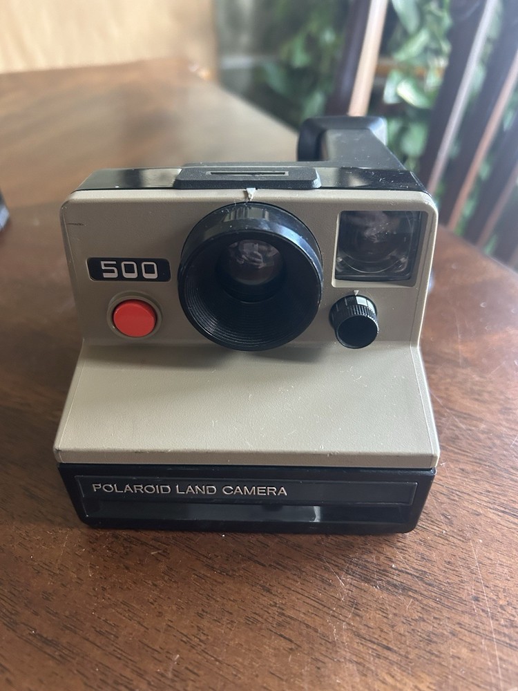 Polaroid SX-70 Brown Camera, Classic Foldable Instant Camera Untested
