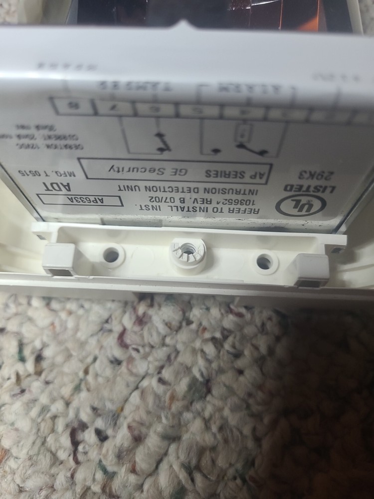2 Used GE AP633A Motion Detectors. Intrusion Detection Unit. 12volt
