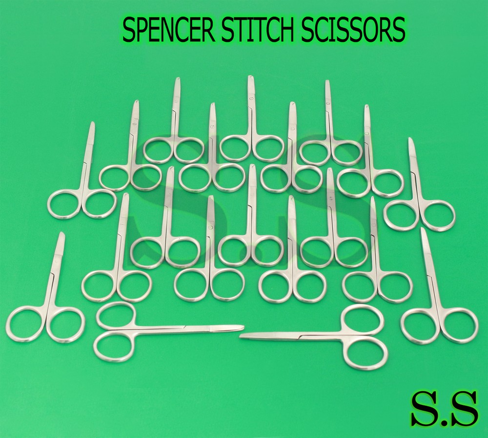 100 SPENCER STITCH SUTURE SCISSORS 3.5" SURGICAL VETERINARY