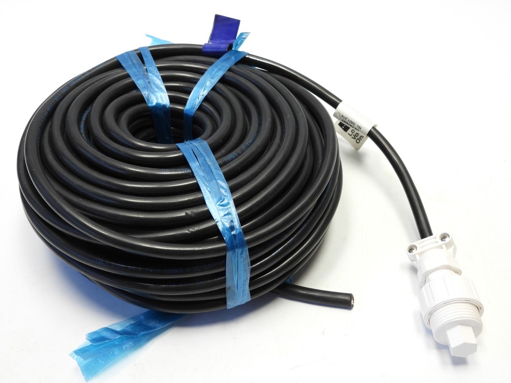 100ft Blue Square Low Voltage Power Cord 2-Wire