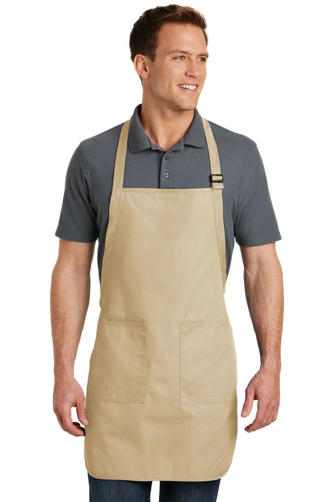 Port Authority Full-Length Apron with Pockets, Adjustable Neck