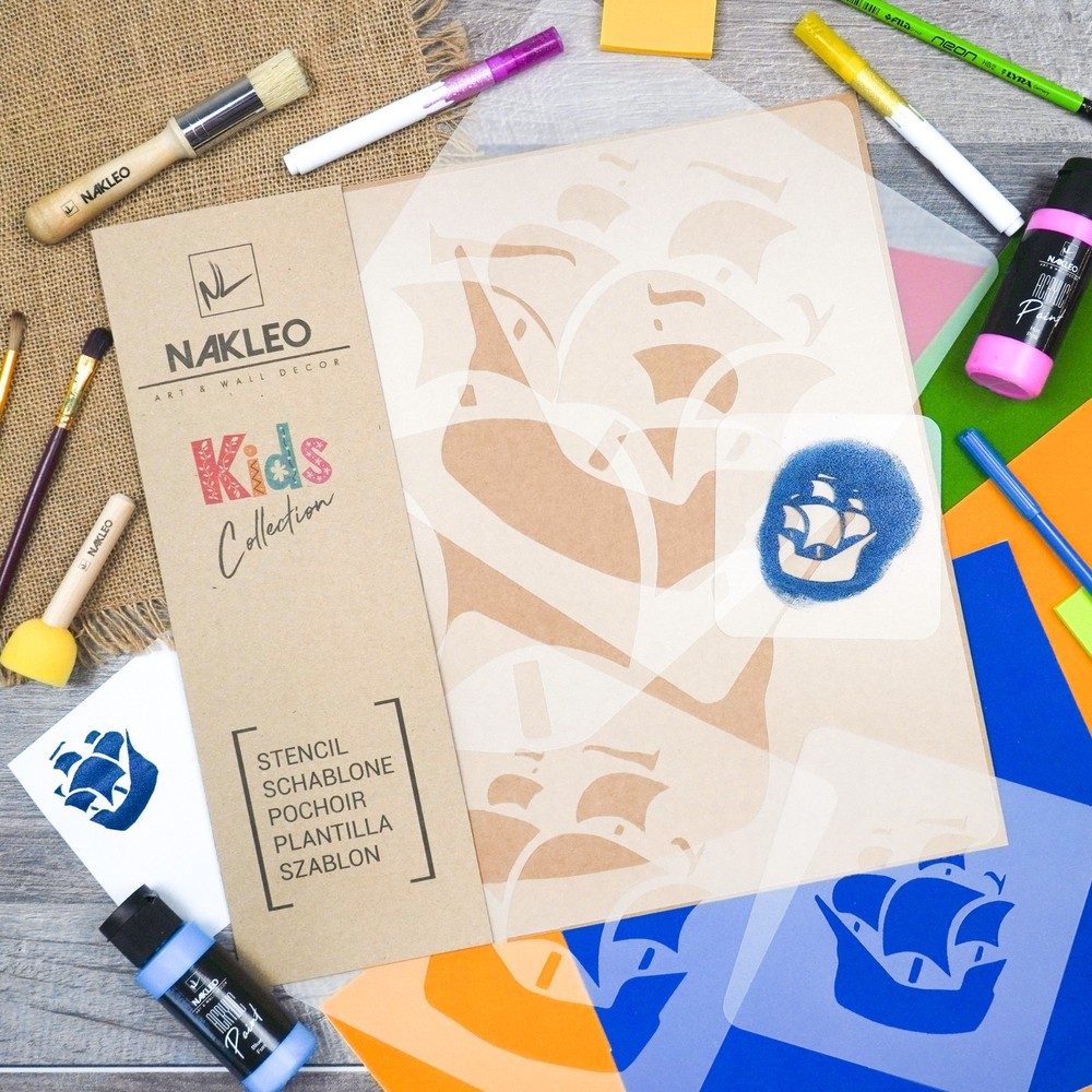 KIDS Reusable Plastic Stencils (5 pcs) // SHIP