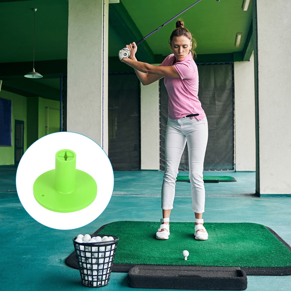 6Sets Rubber Golf Tee 1.4" Golf Tees Training Driving Range Tee Green
