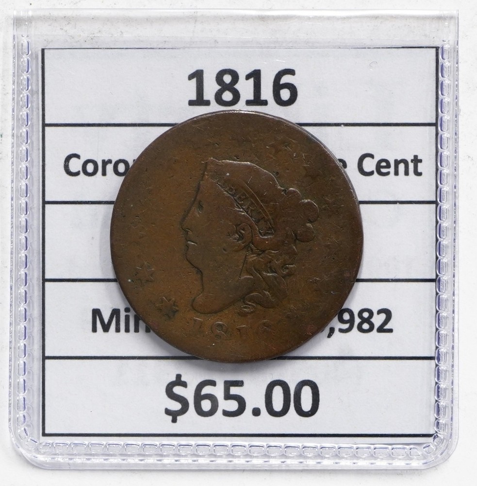 1816 Coronet Head Large Cent