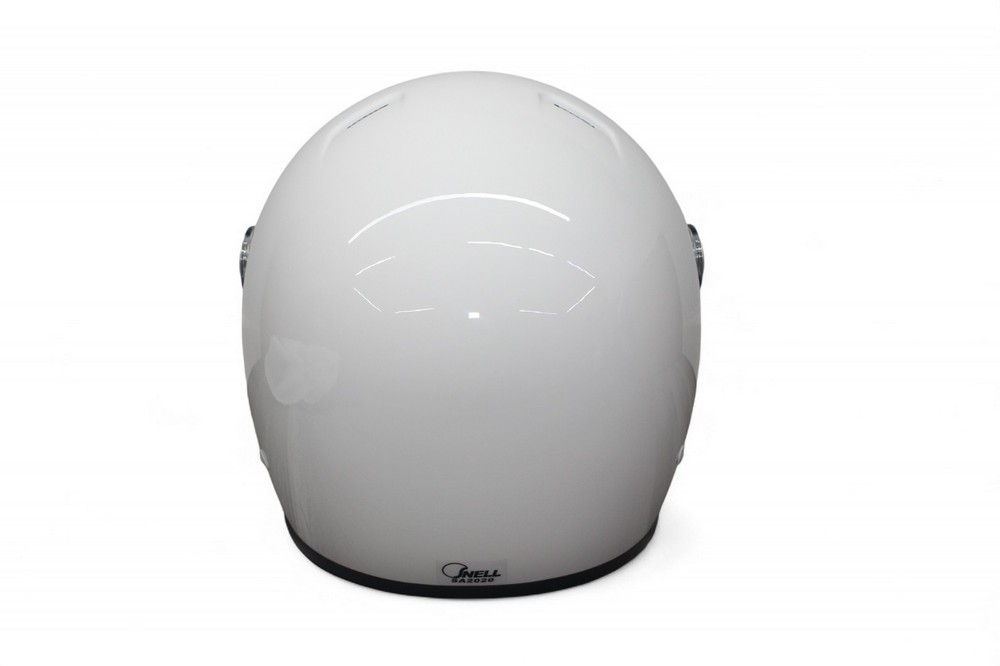 Conquer Snell SA2020 Full Face Auto Racing Helmet MEDIUM - WHITE - OPEN BOX