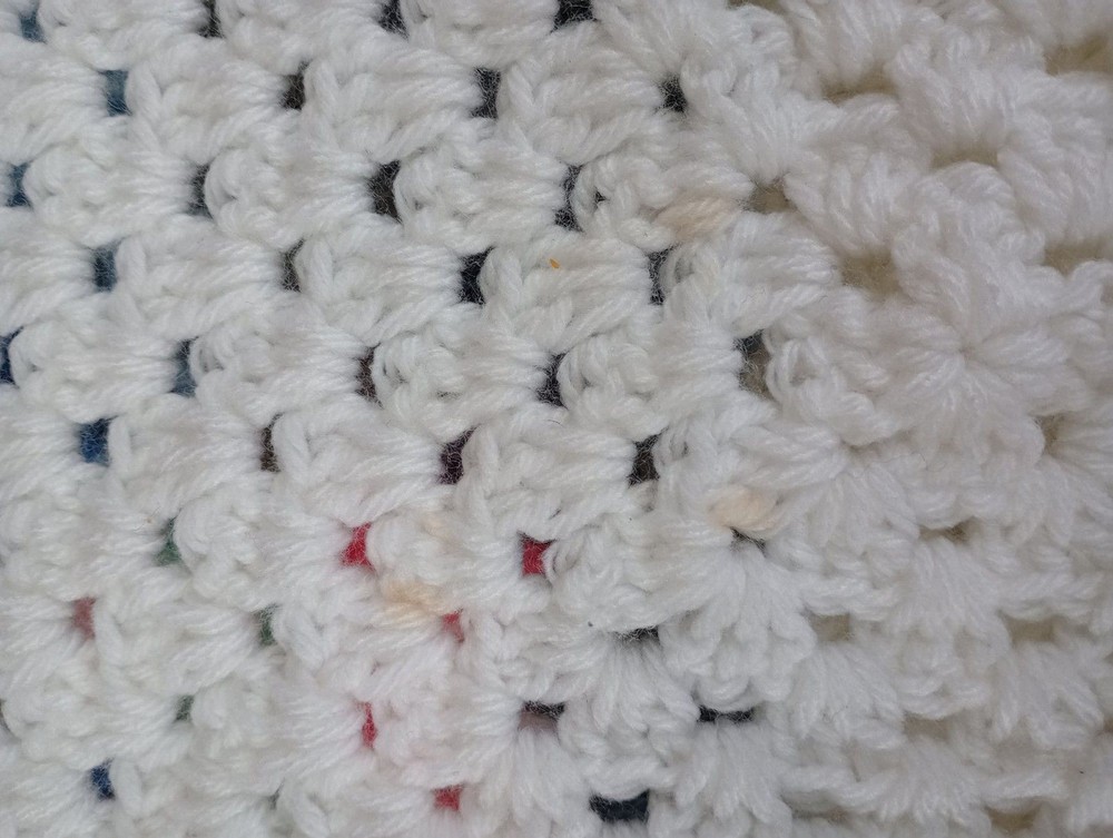 Handmade Crochet Small Blanket 31x31