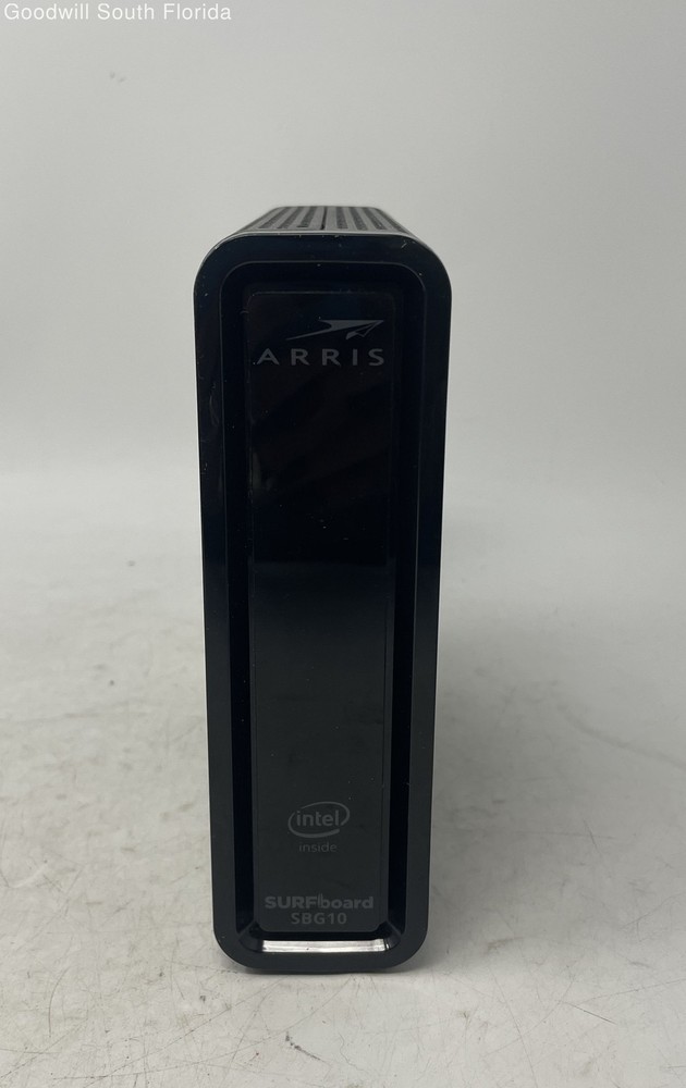Arris Model SBG10 Surfboard Black Cable Modem Router With Power Adapter