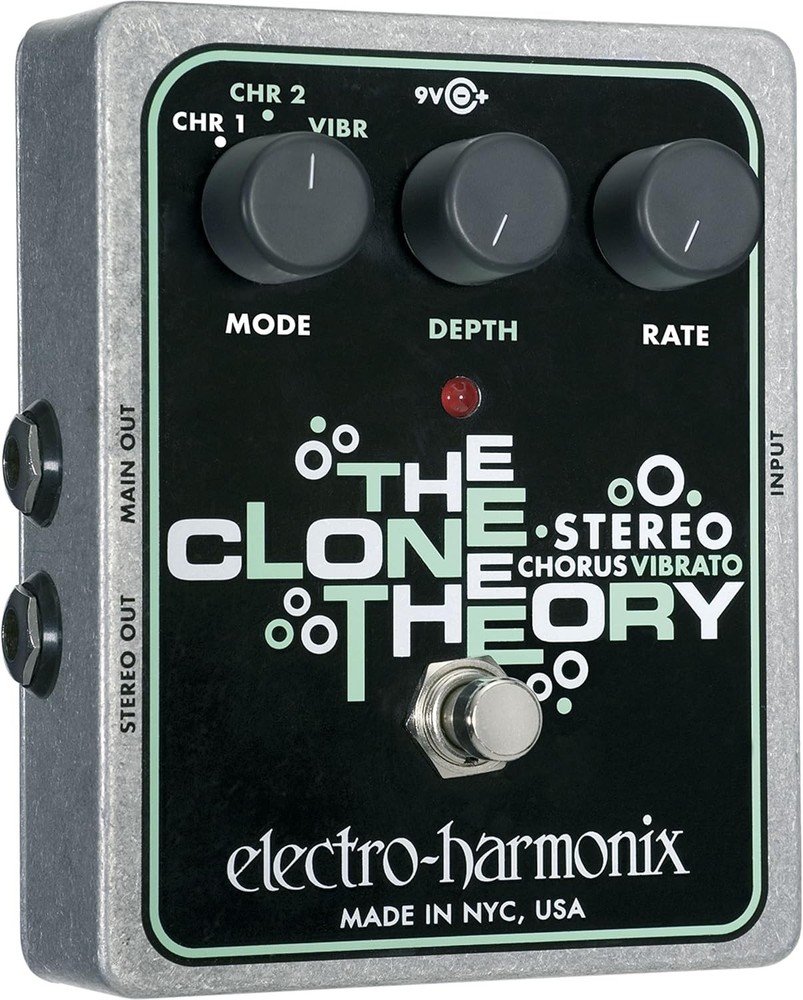 Electro-Harmonix Stereo Clone Theory Analog Chorus Effect Pedal New