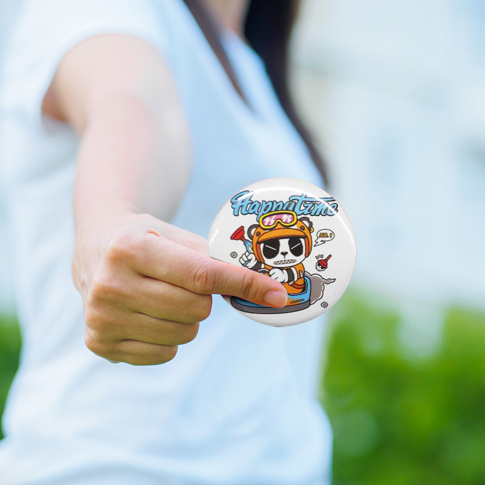 VEVOR 2.25" 58mm Button Badge Parts Supplies 500 Sets Maker Machine NOT Included