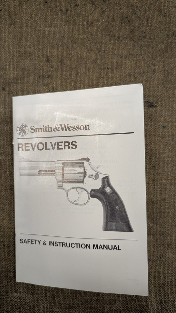 Instruction Manual, Smith & Wesson Revolver manual