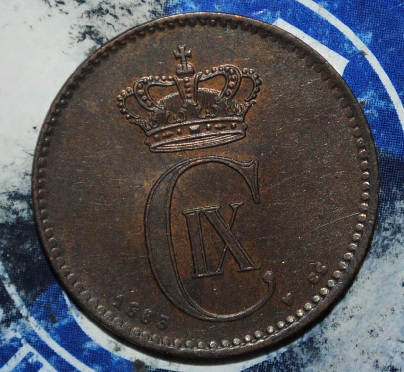 AU    Denmark 2 Ore 1883  {{{D231