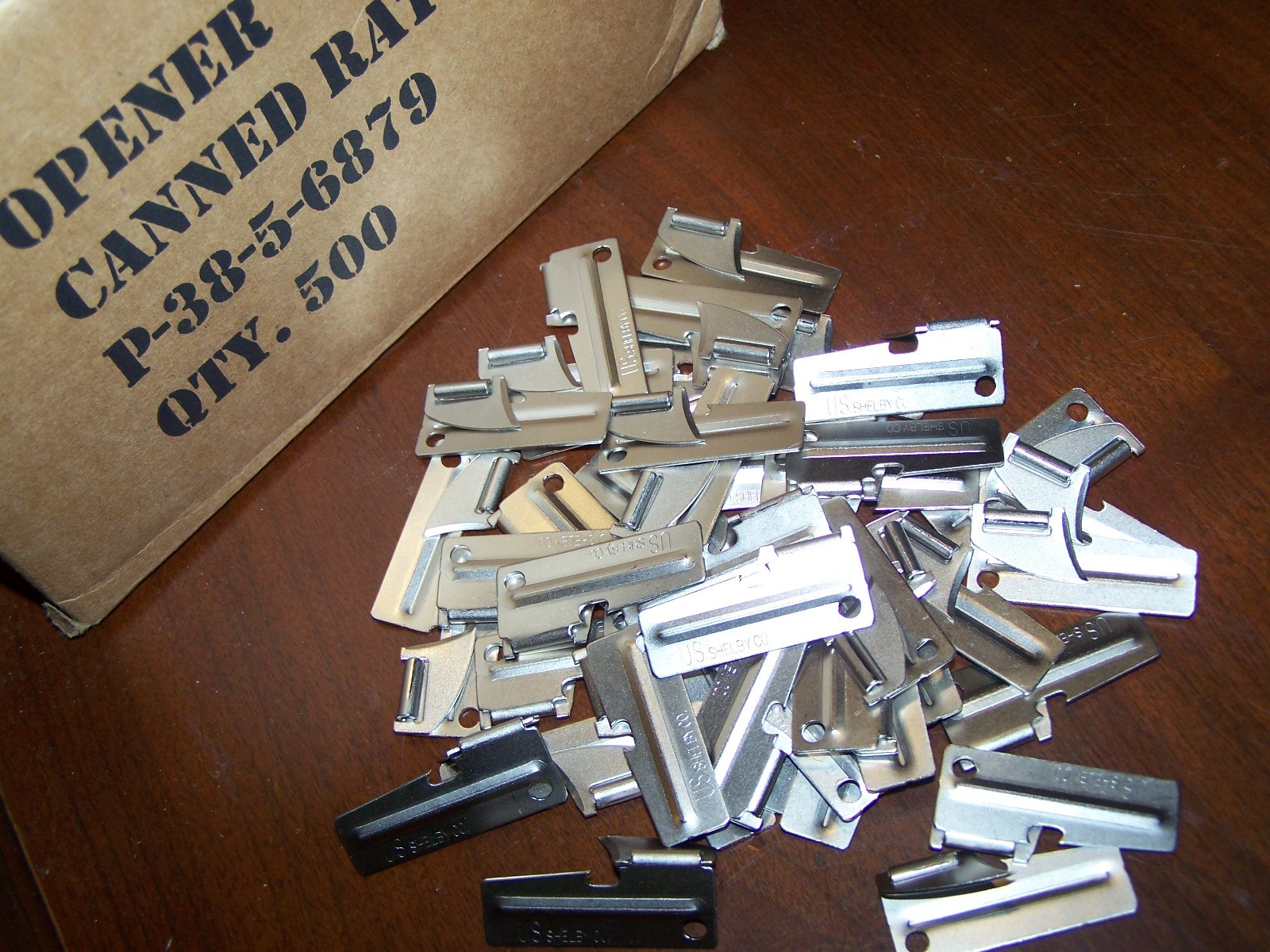 Military P-38 Can Opener 50 Pack John Wayne Shelby Co US f Scouts Hiking Camping