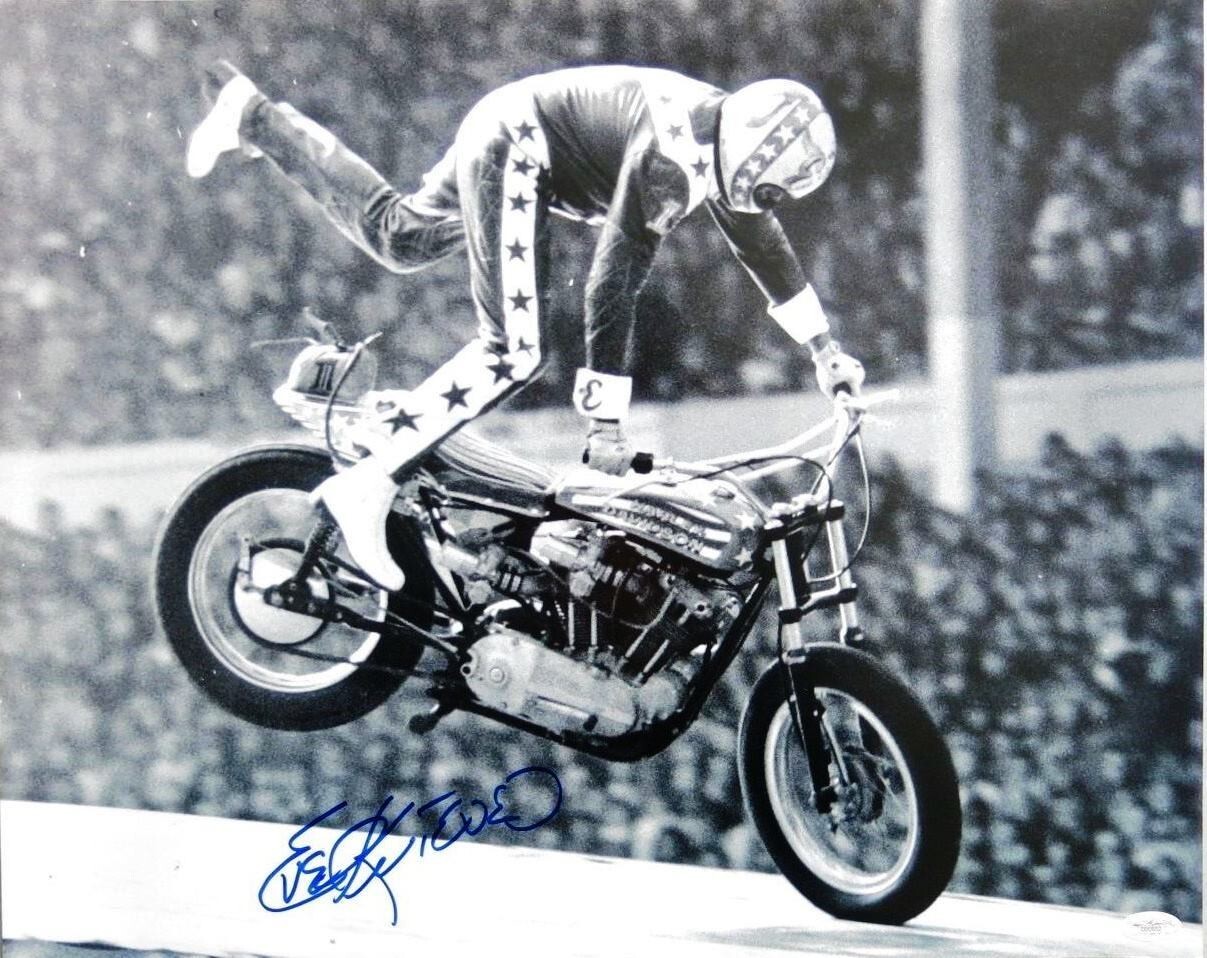 EVEL  KNIVEL   -   8  X  10   GLOSSY  SIGNED  PHOTO  REPRINT