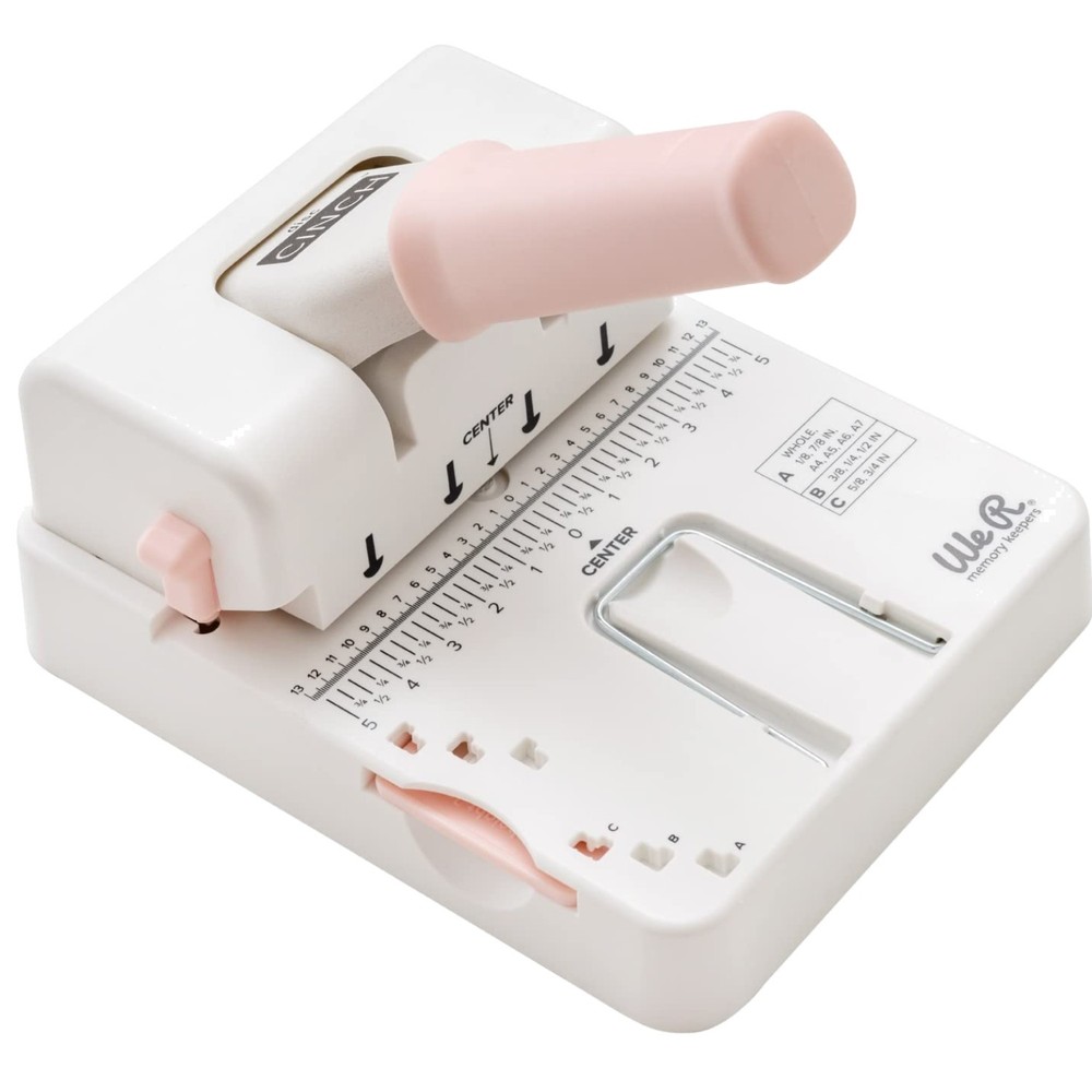 We R Disc Cinch Book Binding Tool-White/Pink