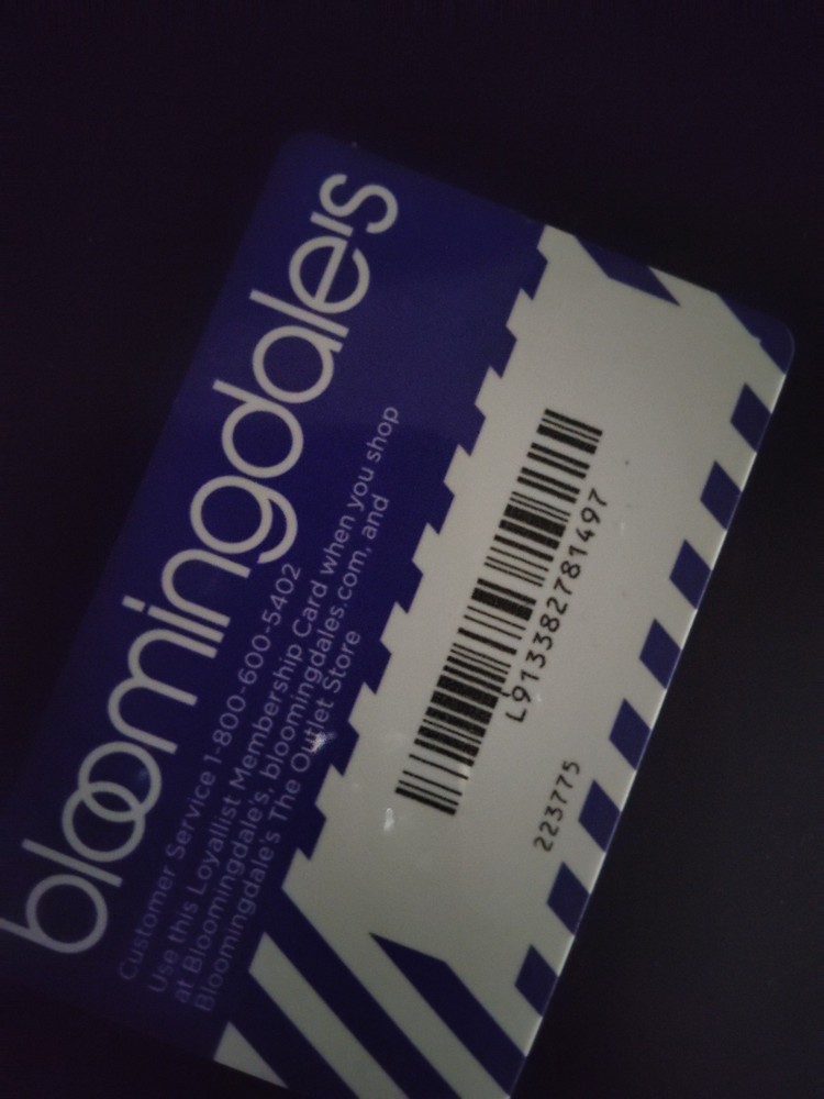 Bloomingdale's loyalty Card
