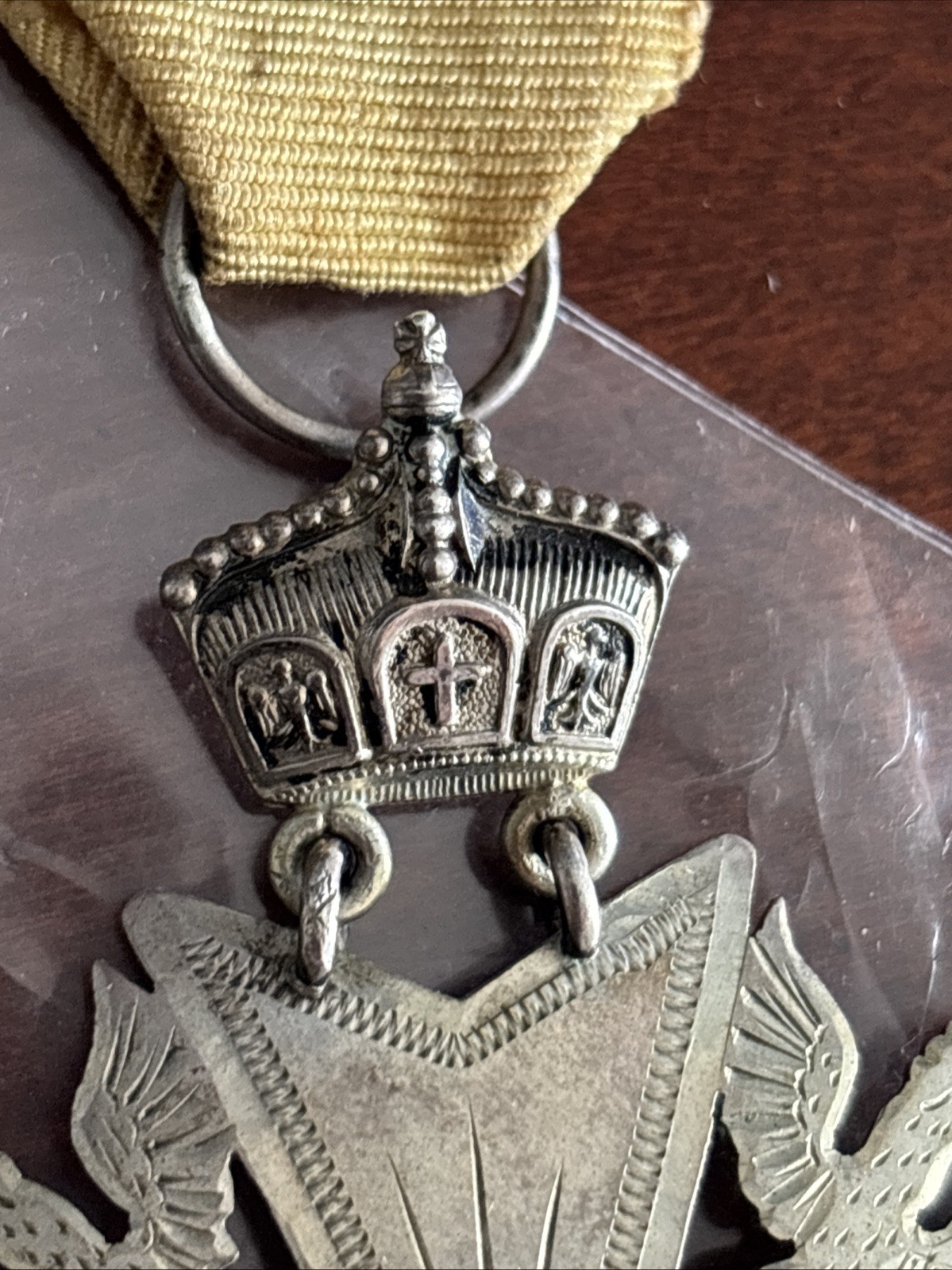 1931 800 Silver Double Maker Marked Engraved German medal