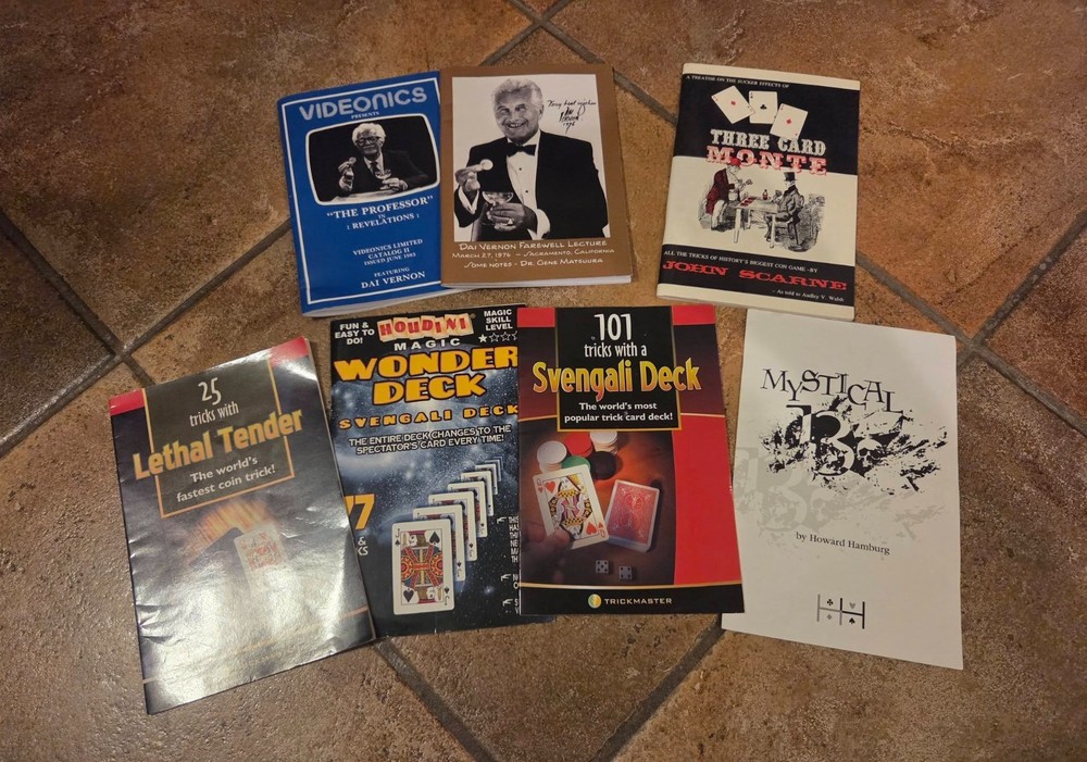 7 Magic Instruction Books Magic Mentalism Tricks