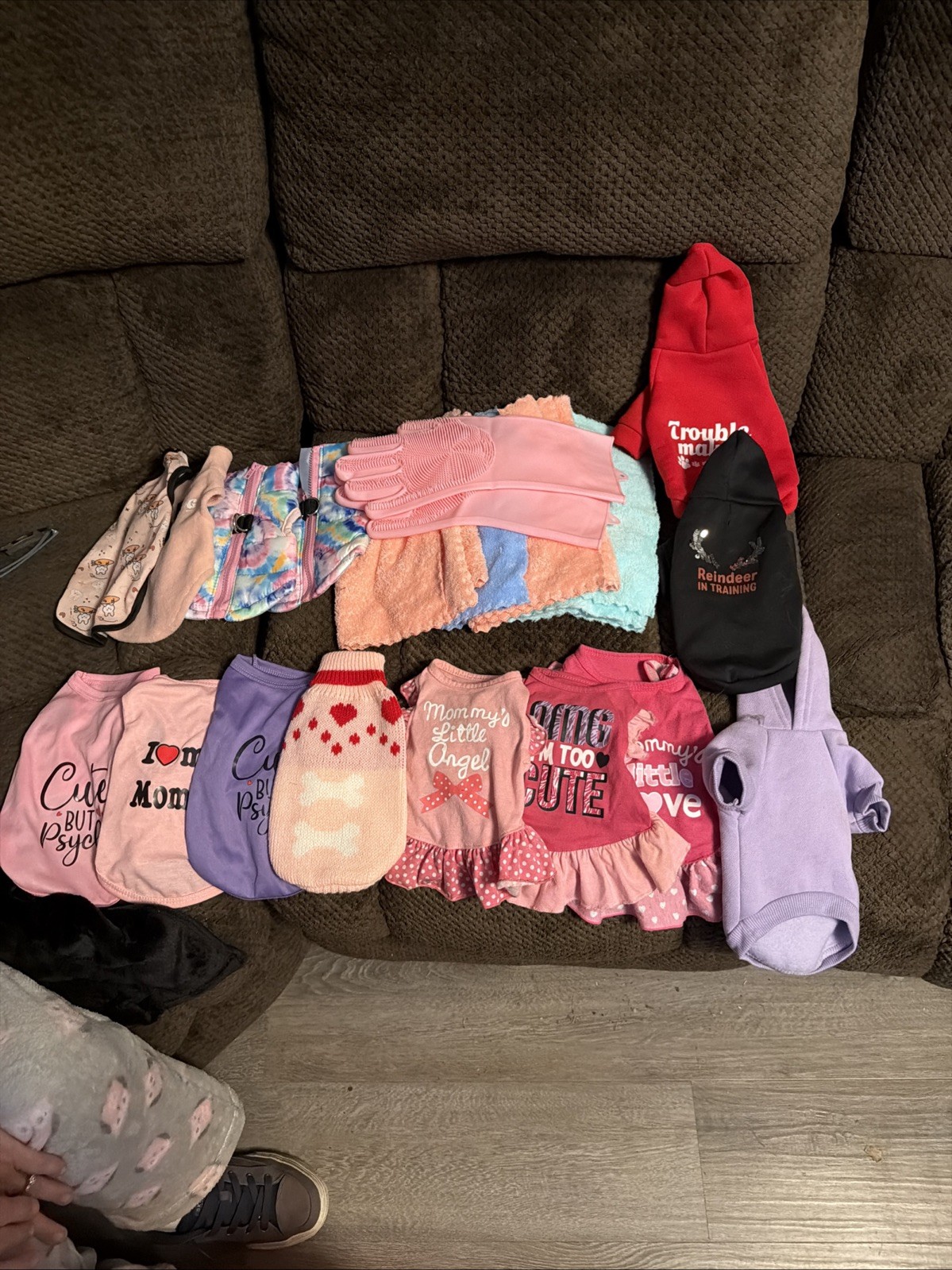 14 pcs Dog Clothing Lot Size Puppy to Small Two Extra Small