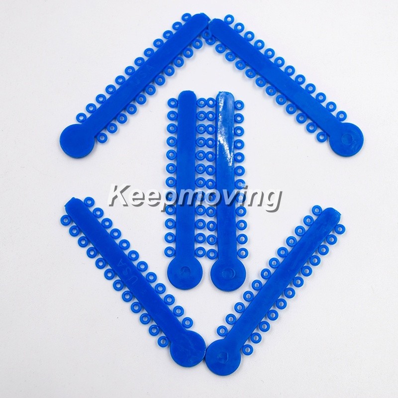 1040 Pcs/Pack Dental Orthodontic Ligature Ties Elastic Rubber Bands 44 Colors