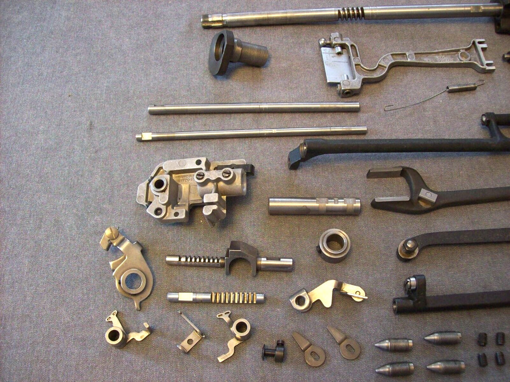 Singer 500A Sewing Machine Connecting Rods, Cam Stack, & Misc. Internal Parts.