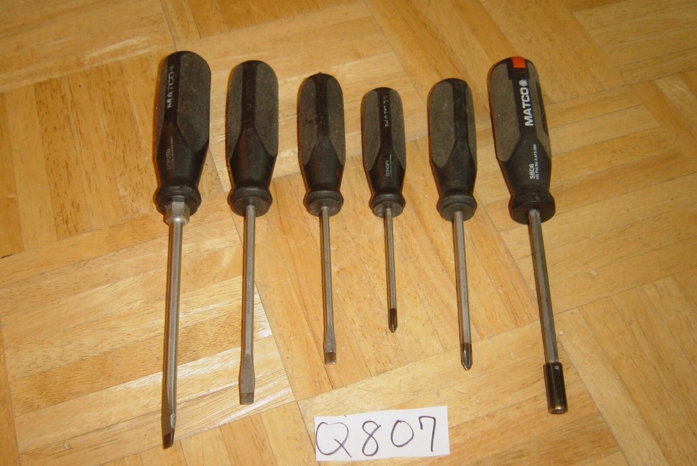 MATCO TOOLS 6 PIECE SCREWDRIVER & BIT DRIVER SET