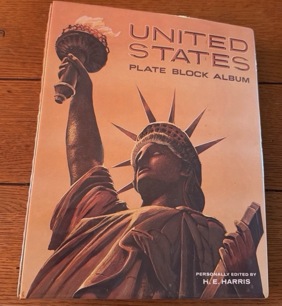 H.E. Harris United States Plate Block Album Volume 1 with Mounted Plate Blocks