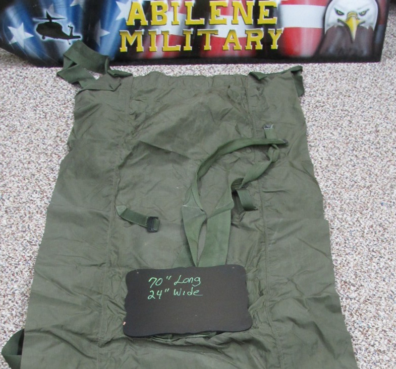 US Military Nylon Poleless Litter NSN:6530-00-783-7510 (olive drab)