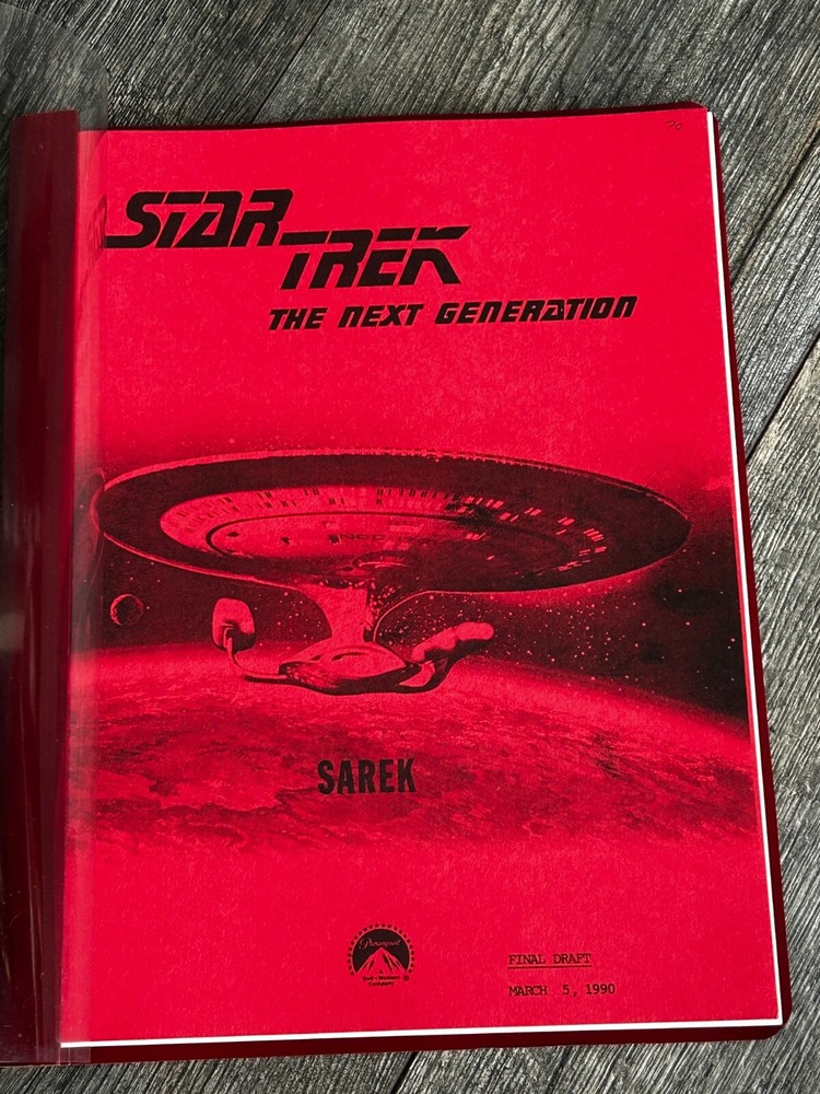 STAR TREK Script The Next Generation Sarek Final Draft March 5 1990 Picard