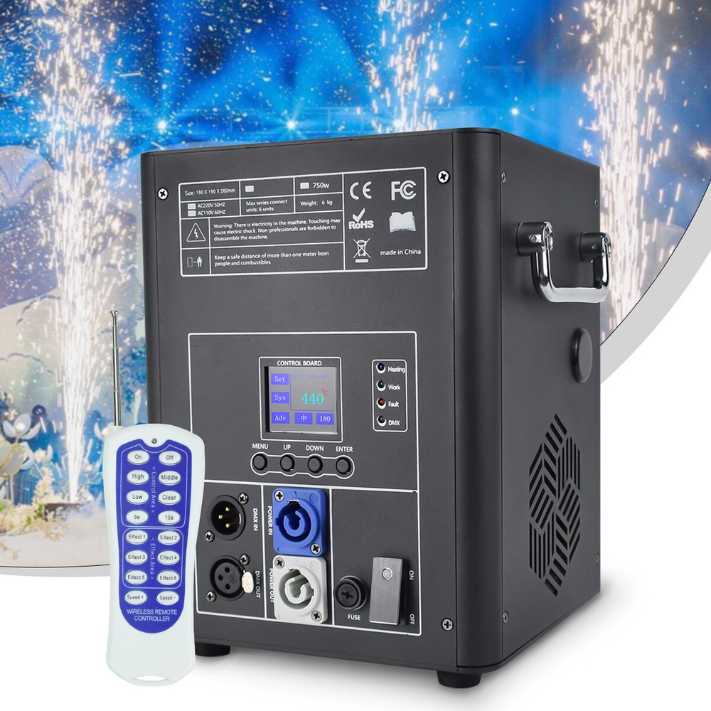 750W Cold Spark Machine Firework Machine DMX DJ Wedding Stage Effect Machine