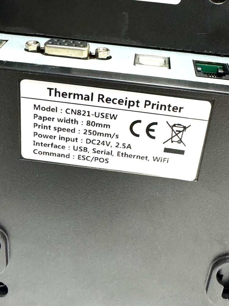 GoTab Thermal Receipt Printer CN821-USEW USB/Ethernet/Serial