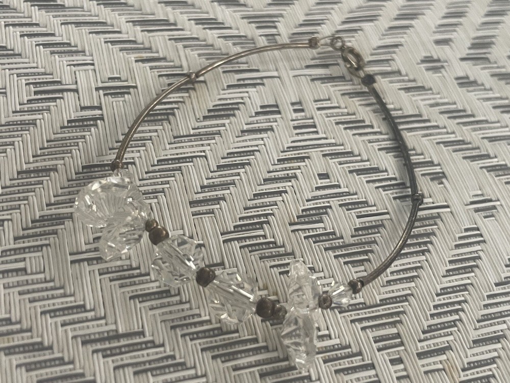 Vintage Borealis Thin Crystal Bracelet Statement