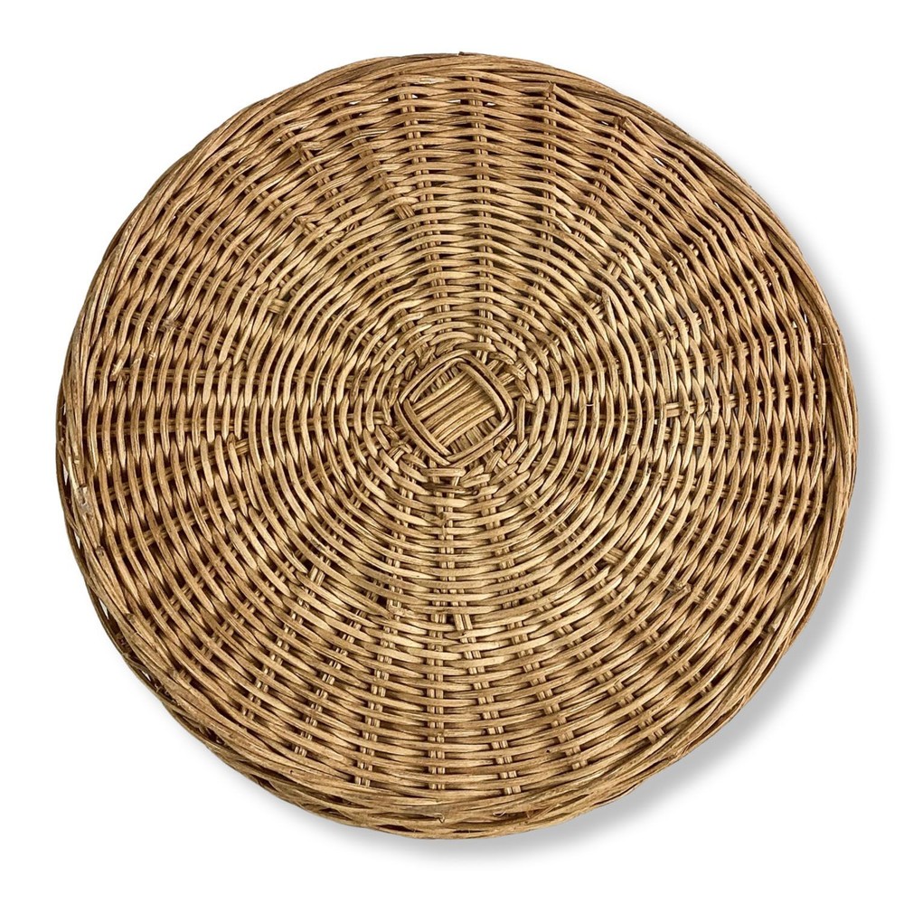 Threshold™ - Round Multi Weave Rattan Tray 191908748023