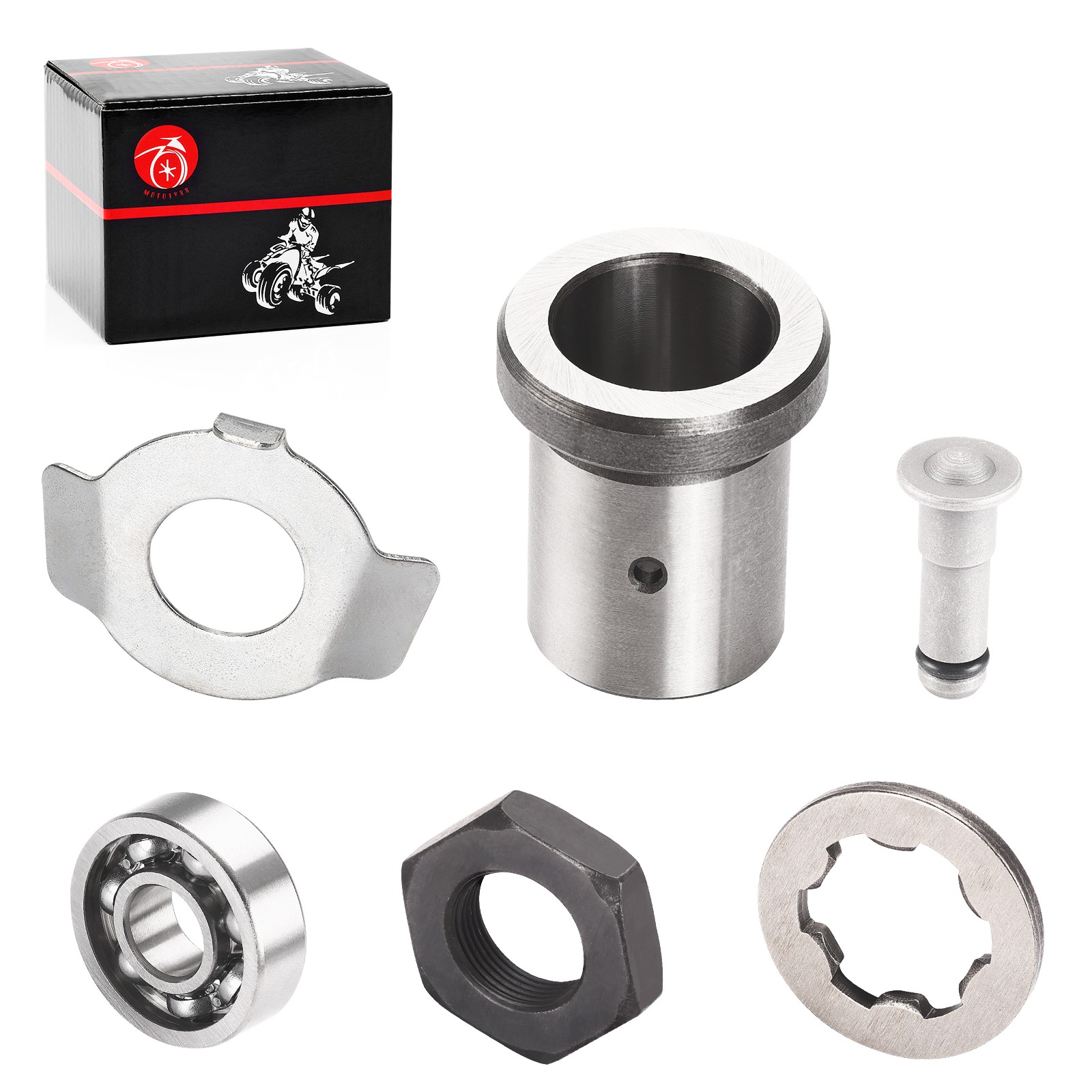 Front Sprocket Lock Nut w/ Washer Fit for Yamaha 1987-2004 Warrior 350 YFM350X